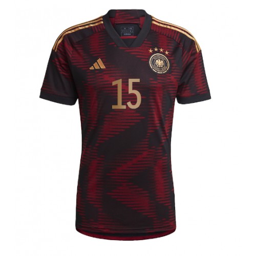 Germany Niklas Sule #15 Replica Away Shirt World Cup 2022 Short Sleeve